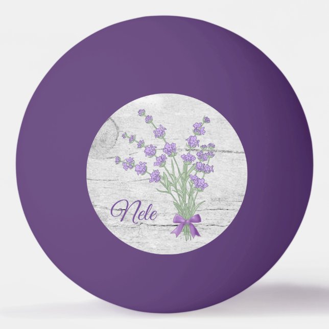 personalized lavender   ping pong ball (Front)