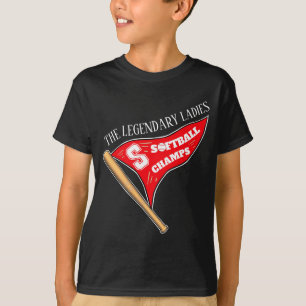Personalized Legendary Ladies Softball Champ T Shi T-Shirt