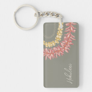 Personalized Lei Day by Wander With Aloha Key Ring