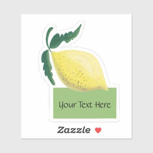Personalized Lemon Fruit Sticker Vinyl Cut (Sheet)