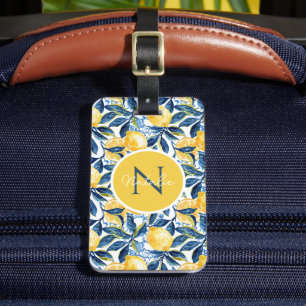 Personalized Lemon Luggage Tag 
