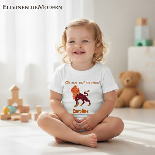 Personalized Leo Zodiac Impressionist Toddler Baby T-Shirt