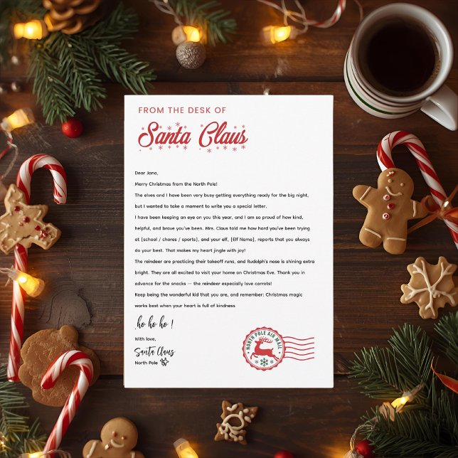 Personalized Letter From Santa Claus | North Pole  Invitation (Creator Uploaded)