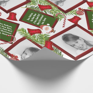 Personalized Letter From Santa w/Photo Wrapping Paper