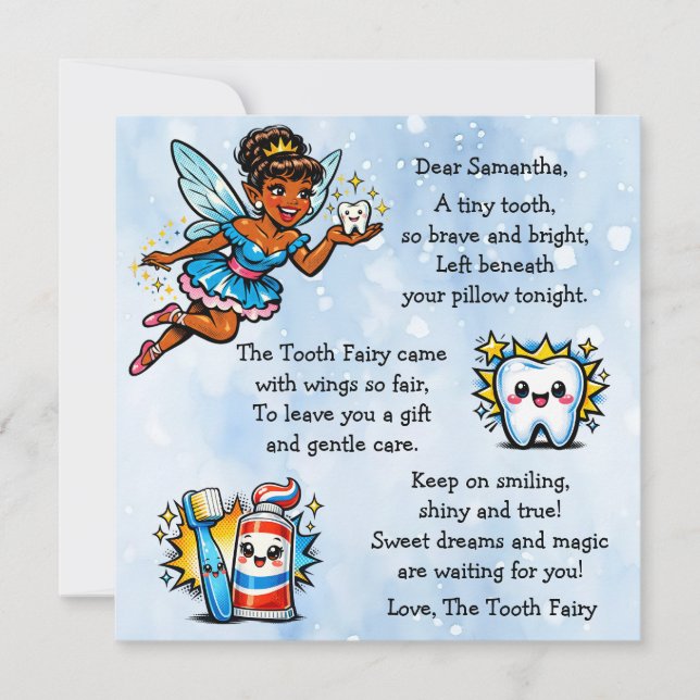 Personalized Letter from the Tooth Fairy (Front)
