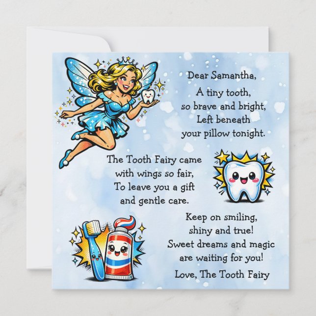 Personalized Letter from the Tooth Fairy (Front)