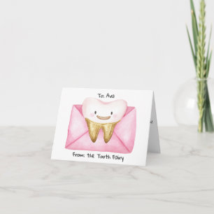 Personalized Letter from Tooth Fairy  Card
