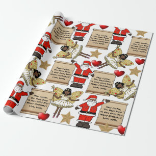 Personalized Letter/Gift From Santa Wrapping Paper