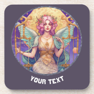 PERSONALIZED LIBRA ZODIAC SIGN COASTER