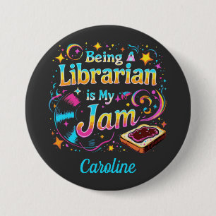 Personalized Librarian Gift 7.5 Cm Round Badge
