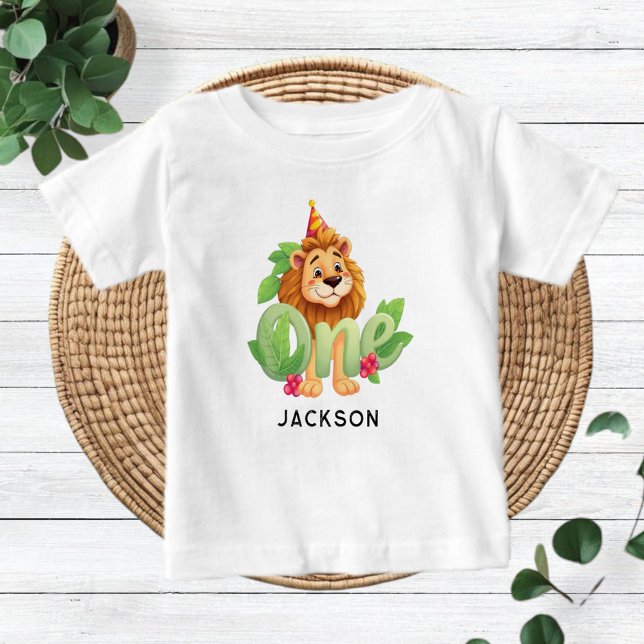 Personalized Lion-Themed Baby Shirt  (Creator Uploaded)