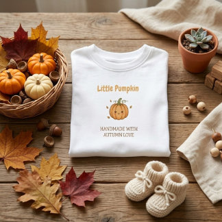 Personalized Little Pumpkin Baby Blanket T-Shirt