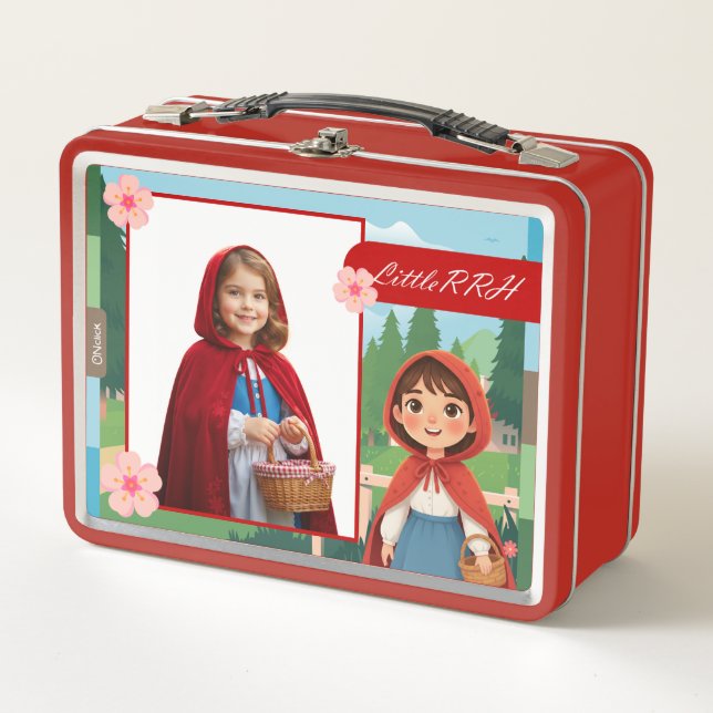 Personalized Little Red Riding Hood Lunch Box (Front)