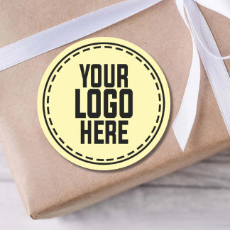 Personalized Logo Business Branding Packaging Classic Round Sticker