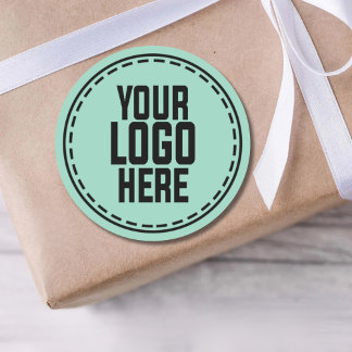 Personalized Logo Business Branding Packaging Classic Round Sticker