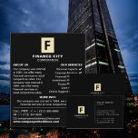 Personalized Logo, Business & Finance Advertising Flyer<br><div class="desc">Personalized Logo,  Business & Finance Advertising Flyers By The Business Card Store.</div>