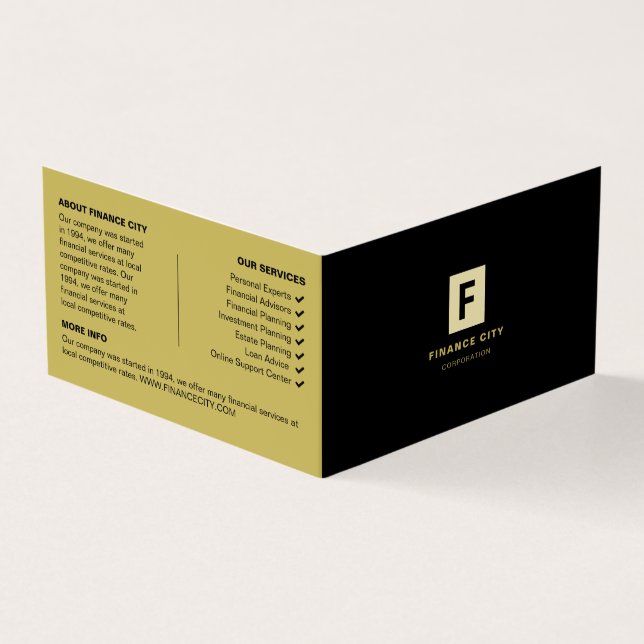 Personalized Logo & Photo, Business & Finance Business Card (Outside)