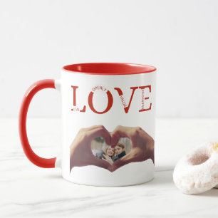 Personalized LOVE Acronym Photo Mug