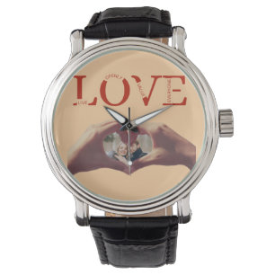 Personalized LOVE Acronym Photo Watch