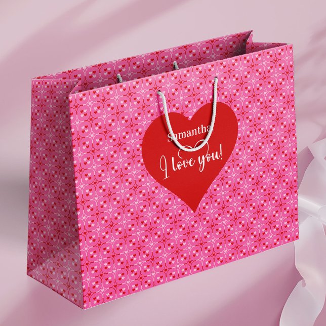 Personalized Love Gift Bag With I Love You Message (Personalized Love Gift Bag With I Love You Message)