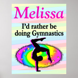 PERSONALIZED LOVE GYMNASTICS POSTER