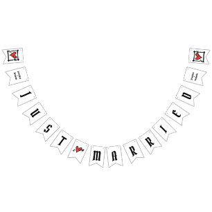 Personalized Love Heart Wedding Bunting