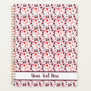 Personalized Love Potion Wine Seamless Pattern Planner