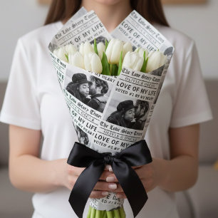 Personalized Love Story Photo    Wrapping Paper