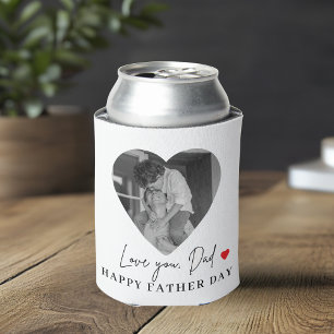 Personalized Love You Dad Photo   Fathers Day Gift Can Cooler