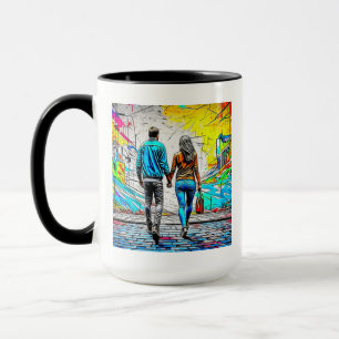Personalized Love You Lots Couple Holding Hands Mug
