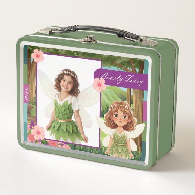 Personalized Lovely Fairy Lunch Box (Front)