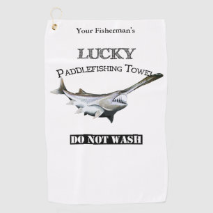 Personalized Lucky Paddlefish Fishing Towel