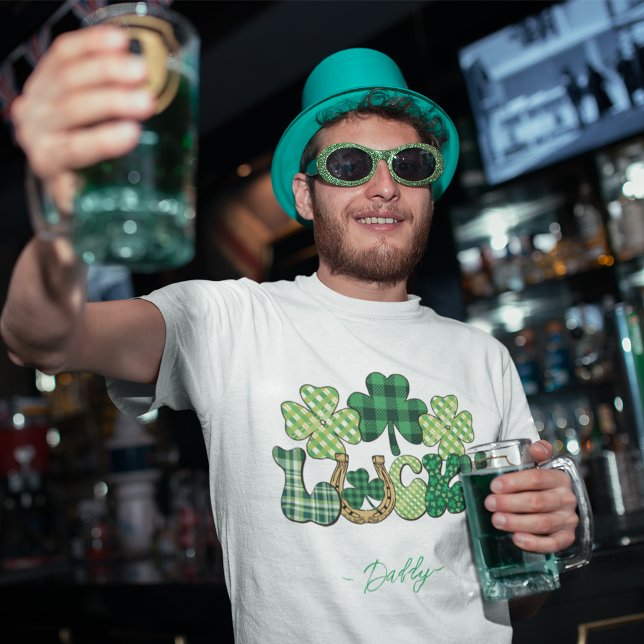 Personalized Lucky St Patricks Day men's T-Shirt (Personalized Lucky St Patricks Day men's T-Shirt)
