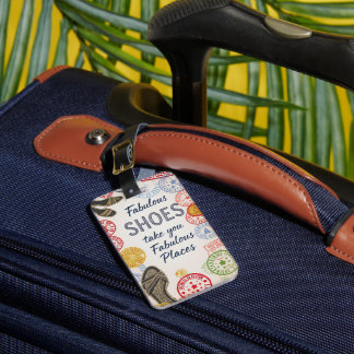 Personalized Luggage Tag - Fab Shoes, Fab Places!