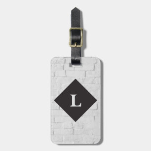 Personalized Luxurious White Brick luggage tag