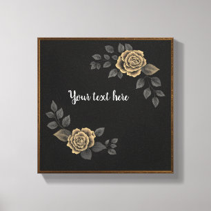 Personalized Luxury Wall Art – Elegant Gold Frame