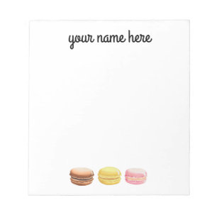 Personalized Macaroons Notepad