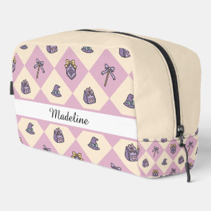 Personalized Magical Girl Wizard School Name Pink Dopp Kit