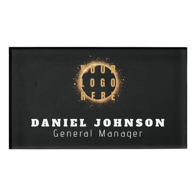 Personalized Magnetic Company Employee Name Tag (Front)