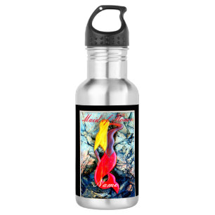Personalized maid of honor blonde mermaid 532 ml water bottle