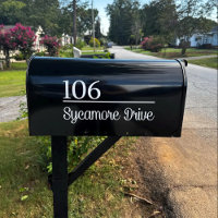 Personalized Mailbox Sticker Custom Name Address