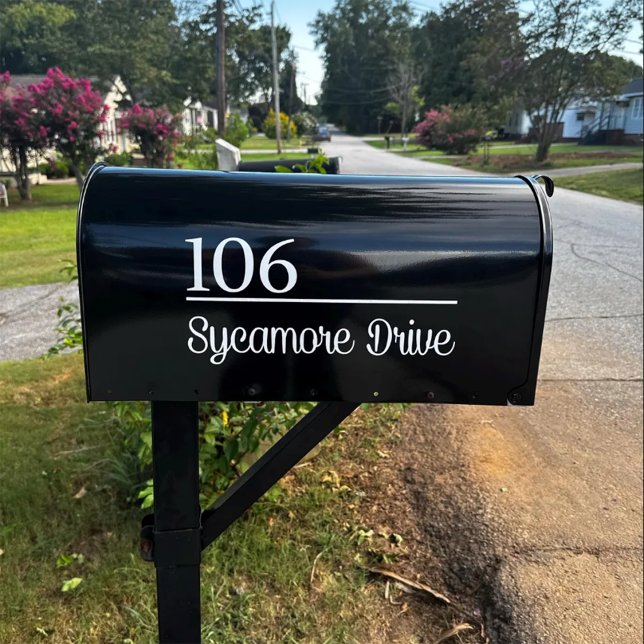 Personalized Mailbox Sticker Custom Name Address (Creator Uploaded)