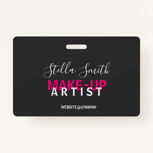 Personalized Makeup Artist Standard ID Badge