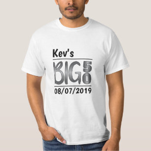 Personalized Male 50th Birthday T-Shirt