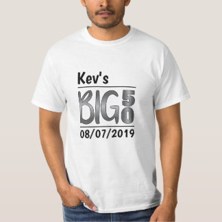 Personalized Male 50th Birthday T-Shirt