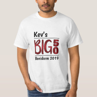 Personalized Male 50th Birthday T-Shirt
