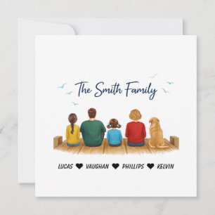 Personalized Mama dogs Mother’s Day   Cute Custom  Holiday Card