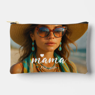 Personalized Mama Est Year Custom Gift For Mommy Accessory Pouch