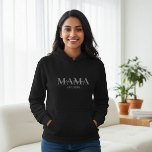 Personalized Mama Hoodie with Name and Year