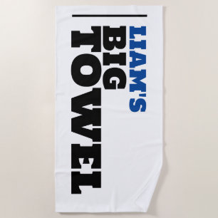 PERSONALIZED MAN BIG BEACH TOWEL